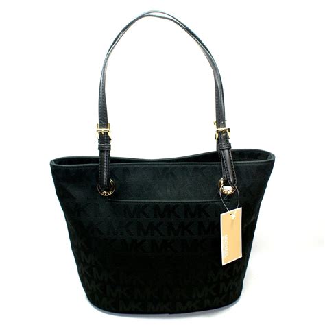michael kors black signature purse